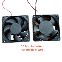 Ventilateur axial sans balais 120x120x38mm - Ventilateur de refroidissement multi-tension 12-220V AC/DC pour processeur CPU GPU, dissipateur thermique de serveur PC