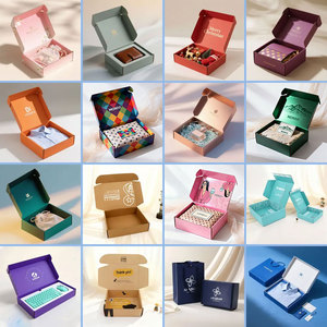 Коробки для упаковки одежды, косметики и подарков с индивидуальным дизайном, печатью и бесплатным дизайном, из гофрированного картона, для электронной коммерции. - Product Image 4