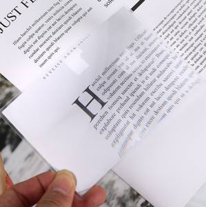 عدسة مكبرة كبيرة من بولي كلوريد الفينيل ، عدسة فريسنل مقولبة, صفحة كاملة A4 ، عدسة مكبرة كبيرة من بولي كلوريد الفينيل ، 3X - Product Image 2