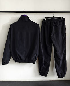 Ensemble survêtement polo, coupe-vent, fermeture éclair technique, pantalon de survêtement softshell, ensemble <span class=keywords><strong>2</strong></span> pièces, homme, grande taille, écologique, piping en nylon, années 90 - Product Image 3