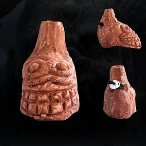 Mini Silbato Cerámico de Cerámica Azteca con Sonido de Monstruo, Silbato de Grito de Muerte, Silbato Fantasma para Niños - Product Image 2