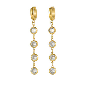 <span class=keywords><strong>Orecchini</strong></span> <span class=keywords><strong>pendenti</strong></span> Huggie per donna in <span class=keywords><strong>acciaio</strong></span> inossidabile cerchi alla moda classici rotondi <span class=keywords><strong>orecchini</strong></span> ipoallergenici - Product Image 3