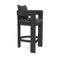 Meubles de jardin d'extérieur, tabouret de bar avec cadre en aluminium résistant aux intempéries, chaise haute