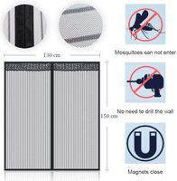Mosquitera Magnética para Ventana, Cortina con Cierre Automático, Imanes Invisibles, Fácil Instalación, Pantalla Antimosquitos para Patio, Entrada Moderna