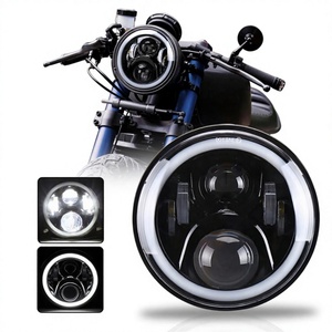 Nuevo Faro LED NEWWIND de 5.75 Pulgadas con Ojos de Ángel Negros para Sportster 1200 883 Street 500 750, Proyector de 5-3/4 Pulgadas - Product Image 3