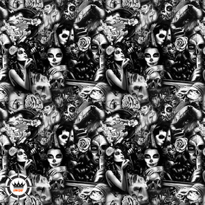 Película de Impresión Hidrográfica con Patrón de Calavera TSAUTOP, 50 cm de Ancho, Soluble en Agua, Multisuperficie - Product Image 6