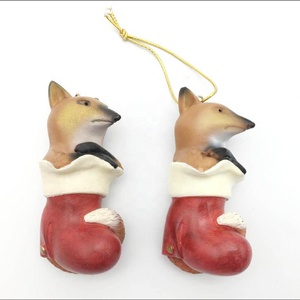 Polyresin Hanging <strong>Christmas</strong> Ornament of <strong>fox</strong> Hanging <strong>Christmas</strong> <strong>Decoration</strong> - Product Image 1