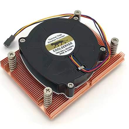 COOLSERVER P32 1U CPU Server Cooler 4PIN PWM Fans 12v 160w Turbo Radiator for AMD AM4 Computer Case Cooling System Quiet 1U Cpu
