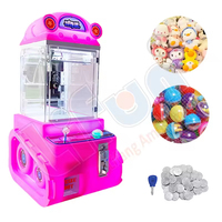 Lifun Mini poupée à jetons Grue Griffe Machine Petite poupée et peluche Machine pour enfants