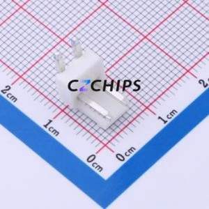 HDGC3963WR-2P Wire-to-Board Pin Header Bent Lead Through Hole,P=3.96mm Connector 1x2P 3.96mm Right Angle Insert VH - Product Image 1