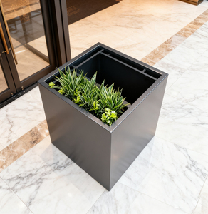 Vaso de Flores Personalizável em Aço Inoxidável - Grande Tamanho para Paisagismo Municipal/Comercial - Product Image 5