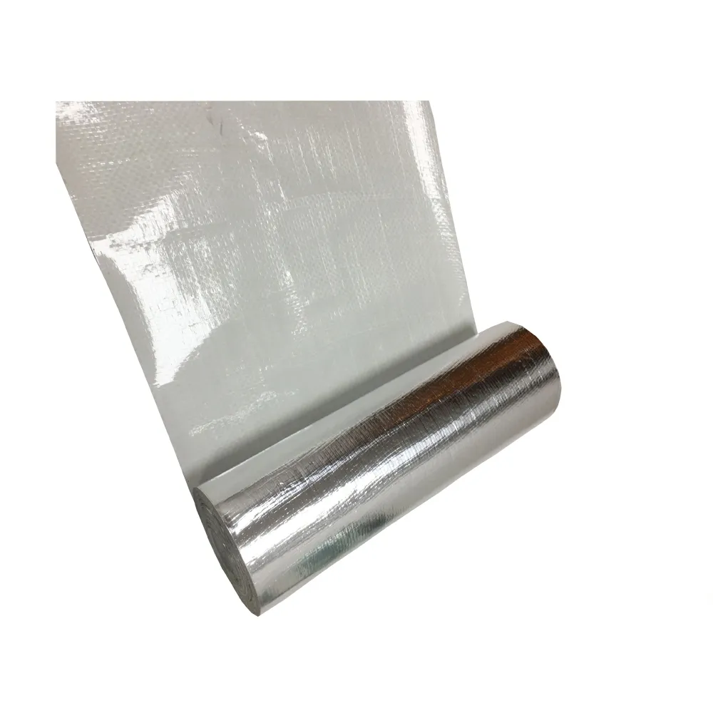 Rouleau d'isolation tissé en feuille d'aluminium ignifuge/Tissus d'isolation thermique/Isolation en tissu de maille en feuille Isolation en tissu tissé