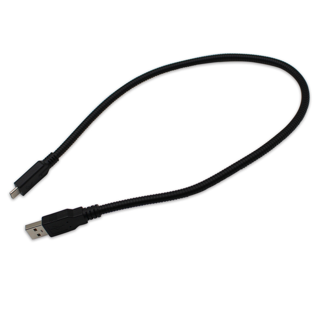 Good Quality Factory Direct Sale USB a Type to USB C Type Stainless Steel Cable Gooseneck Cable for Mobile Phone Charging