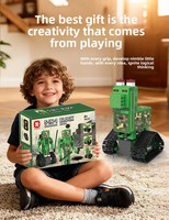 Robot programmable 5 en 1, blocs de construction, jouet éducatif STEM, puzzle, télécommande, alimenté par batterie, pour les enfants de 10 à 14 ans, unisexe