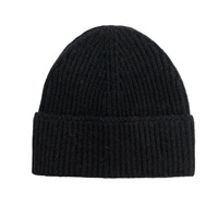 Nouveau bonnet décontracté en tricot épais uni 100 % polyester, polyvalent, pour l'hiver, vente en gros, unisexe, chaud, pour e-commerce