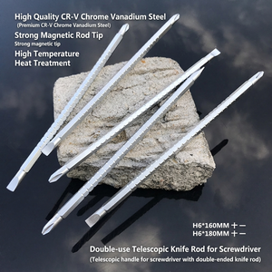 <b>Screwdriver</b> Extension Rod 160 Mm Cross Flat Head Interchangeable Bit Aluminum Handle Polishing Finish Diy Tool - Product Image 5