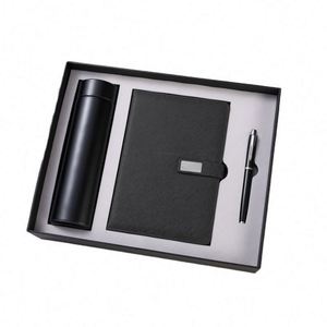 Set de Cuaderno Premium 2025 A3 A4 A5 con Cubierta de Cuero PU, Bolígrafo y Taza, Logotipo Personalizado, Regalo Empresarial - Product Image 1