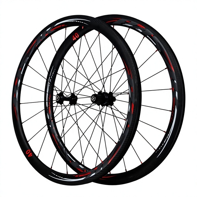 Carbon Fiber Road Bike Wheelset 700C Vacuum Bearing Hub