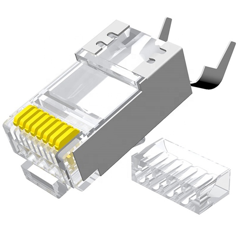 Соединительный сетевой кабель ethernet 8p8c connecteur sftp amp rj 11 rg45 23awg коннектор CAT7 RJ45 соединители