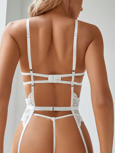 New Hot-Selling Japanese Mature White Women Sexy Lingerie Lace Cross Backless Sexy Lingerie Women Women's Clothing - Product Image 6