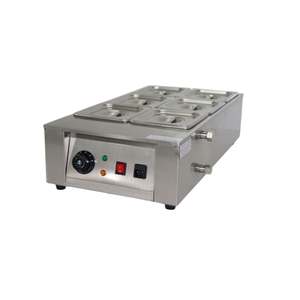 Machine à chocolat électrique commerciale à 6 réservoirs en acier inoxydable, chauffe-chocolat, fromage et beurre, machine à snacks - Product Image 3