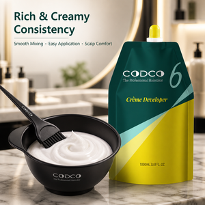 OEM Crème Oxydante pour Coloration Capillaire Professionnelle 1000ml 3% 6% 9% 12% 10 20 30 40 Vol en Sachet à <span class=keywords><strong>Bec</strong></span> Verseur Vente en Gros Usine - Product Image 2