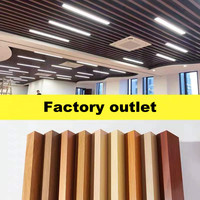Panneau de plafond en Tube carré en aluminium en forme de U