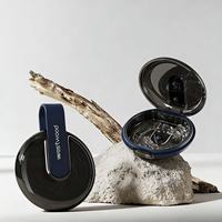Boîte de rangement dentaire portable ronde personnalisée avec miroir, pour aligneurs et prothèses dentaires invisibles – Vente en gros