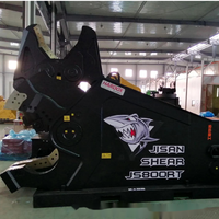 Alat Pemotong Baja Bekas Silinder Tunggal untuk Excavator 6-60 Ton, Penghancur Beton, Aksesoris Multiguna, Mesin Motor
