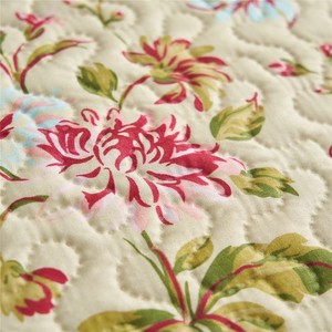 Juego de edredón de alta calidad directo de fábrica, tamaño Queen de 3 piezas, suave Reversible 1 edredón y 2 fundas, juego de colcha, Beige Floral - Product Image 4