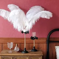 Plumes d'autruche en gros, grandes plumes roses et blanches pour centres de table de mariage, fêtes, carnaval, décoration de la maison