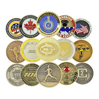 Monedas Antiguas Chapadas en Oro con Diseño Personalizado al por Mayor, Amuleto de la Suerte, Moneda de Desafío de la Marina de Canadá, India, Personalizada