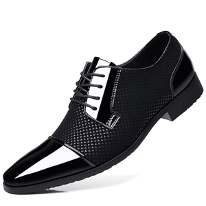 Scarpe da <span class=keywords><strong>uomo</strong></span> stringate in poliestere, nuove, eleganti e casual, traspiranti, comode, con punta rinforzata, stile britannico coreano, ideali per la primavera, l'autunno e per lo sposo. - Product Image 5