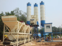 Mélangeur de béton à grande échelle en vente Centrale à béton fixe avec composants de base-Roulement PLC de boîte de vitesses de moteur