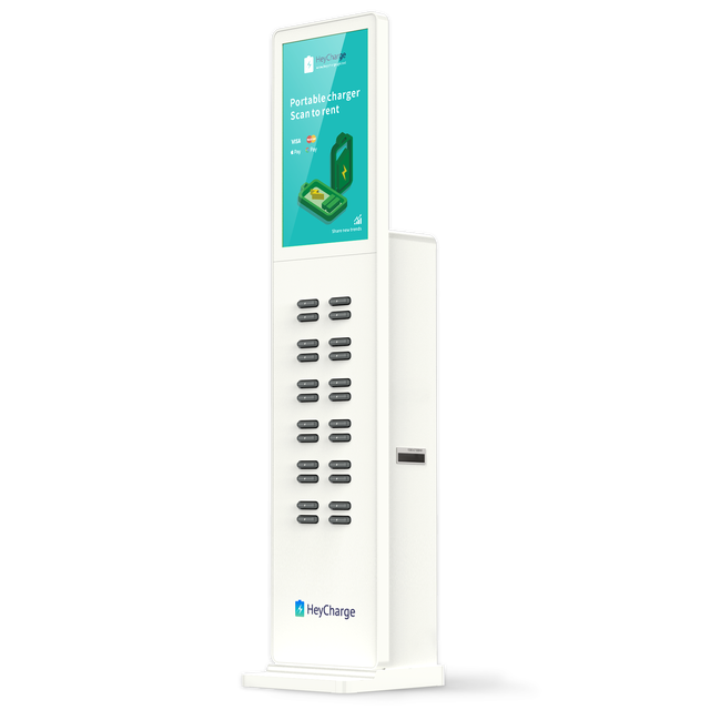 LCD Advertising Screen with Phone Charging Power Bank Rental Station for Phone Charging LCD Kiosk