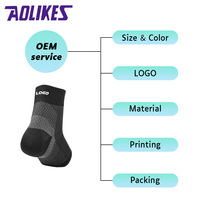 Aolikes #7135 Sports protection de la cheville compression élastique manchon de cheville sport cyclisme danse respirant protection de la cheville