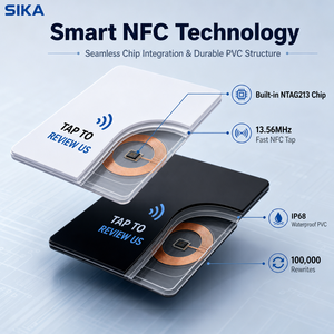 Tarjeta NFC SIKA Tap to Review para Restaurantes, Cafés, Salones, Barberías, Hoteles, Tiendas Minoristas, Mostrador, Soporte de Exhibición para Reseñas de <span class=keywords><strong>Google</strong></span> - Product Image 4