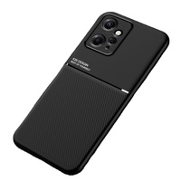 Pour Xiaomi Redmi Note 12 4G couverture arrière 2023 nouvelle mode lentille de protection luxe Silicone voiture support magnétique coque de téléphone