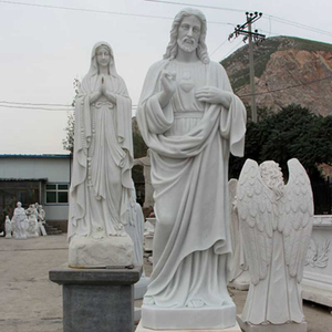 Escultura de Santo Famoso da Igreja Religiosa em tamanho real personalizada Estátua de <span class=keywords><strong>St</strong></span>. <span class=keywords><strong>Joseph</strong></span> em mármore branco - Product Image 3