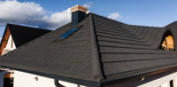 Matériaux de construction, tuiles de toiture en métal revêtues de pierre légères classiques, accessoires pour appartements et maisons