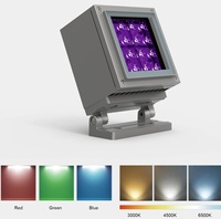 Projecteur LED SMD RGBW étanche IP66, dimmable, avec contrôle DMX512 pour l'éclairage paysager de jardin