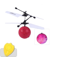 Jouets de ballon volant RC, drone à induction infrarouge, hélicoptère à commande manuelle avec lumières LED brillantes, disco, rechargeable par USB, nouveauté amusante
