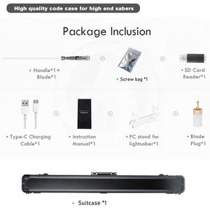 2 Sables de Luz <span class=keywords><strong>Ahsoka</strong></span> Proffie con Empuñadura de Metal, para Duelos Pesados, Movimiento Suave, Hoja con Cambio de Color, Sables Dobles - Product Image 6