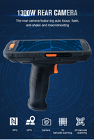 PDA de mano resistente Android 11 con lector de código QR NFC 2D y escáner de código de barras para teléfonos móviles versión Android> = 2