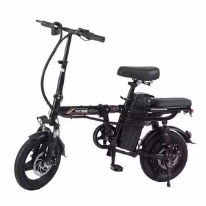 Listo para enviar 14 "Neumático de vacío Plegable Bicicleta eléctrica de ciudad Portátil Adultos Adolescentes 350W Mini Ebike Digital Smart <span class=keywords><strong>Bicicletas</strong></span> eléctricas - Product Image 1