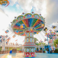 Manège de Fête Foraine : Chaise Volante pour Enfants et Adultes, Idéal pour Parcs d'Attractions Extérieurs et Carnavals