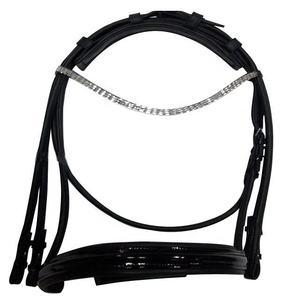 Premium Western Style Double Browbands Flash Bridle Genuine Leather Fancy Horse Riding <b>Gear</b> Perfect <b>for</b> Equestrian Training Use - Product Image 4