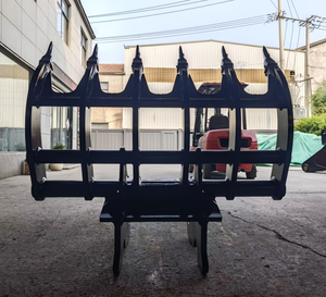 RSBM Râteau à racines pour excavatrice de 15 tonnes, modèle WBM150, style CAT, avec supports spéciaux pour le défrichage - Product Image 3