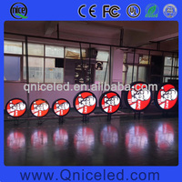 Diameter 0.5m 0.8m 1m 1.2m 1.5m 2m Logo Pantalla layar bulat LED tampilan lingkaran Video dinding papan tanda lingkaran layar LED