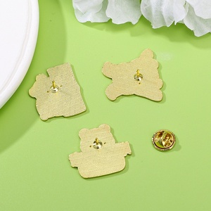 Broche mignonne Panda Fleur avec texte inspirant pour la rentrée scolaire 2026 – Cadeau pour étudiant, technique d'huile coulante - Product Image 2